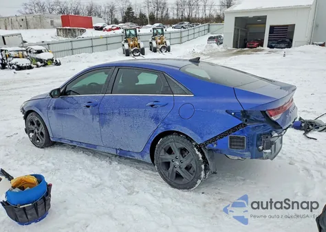 2023 Hyundai Elantra Limited from USA, damaged, VIN 5NPLP4AG7PH090823